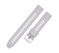 LMINGZE Silicone Watch Strap Sports Universal Rubber Bracelet 18mm 20mm 22mm Quick Release Replacement Watchband(Grey,20mm)