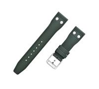 LMINGZE Silicone Watch Strap Sports Universal Rubber Bracelet 20mm 21mm 22mm Quick Release Replacement Watchband(Green,22mm)