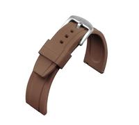 LMINGZE Silicone Watch Strap Sports Universal Rubber Bracelet 20mm 22mm Quick Release Replacement Watchband(Brown,20mm)