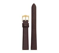 LMINGZE Small Size Leather Watch Band 10mm 14mm Women's Retro Watch Strap Universal Replacement Wristband(Brown G,10mm)