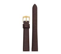 LMINGZE Small Size Leather Watch Band 10mm 14mm Women's Retro Watch Strap Universal Replacement Wristband(Brown RG,14mm)