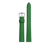 LMINGZE Small Size Leather Watch Band 10mm 14mm Women's Retro Watch Strap Universal Replacement Wristband(Green S,10mm)