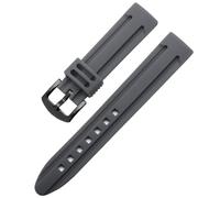 LMINGZE Sport Silicone Watchband 18mm 20mm 22mm Diving Rubber Watch Strap Universal Replacement Bracelet(Gray B,20mm)