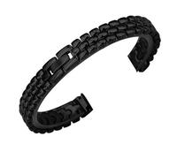 LMINGZE Stainless Steel Watch Band 6mm 8mm 10mm 12mm Metal Bracelet Small Size Universal Watch Strap For Men Women(Black,10mm)