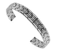 LMINGZE Stainless Steel Watch Band 8mm 10mm 12mm Metal Bracelet Universal Watch Strap for Men Women(Silver_14mm)