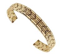 LMINGZE Stainless Steel Watch Band 8mm 10mm 12mm Metal Bracelet Universal Watch Strap For Men Women(Gold_14mm)