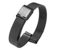 LMINGZE Stainless Steel Watch Band 8mm-24mm Quick Release Metal Watch Strap Universal Replacement Bracelet For Men Women(Black,20mm)