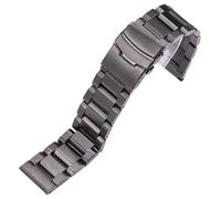LMINGZE Watch Band Bracelet Stainless Steel Watchband 20mm 22mm 24mm Link Strap Accessories(Black,22mm)