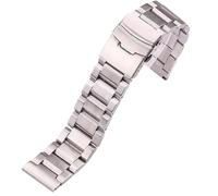 LMINGZE Watch Band Bracelet Stainless Steel Watchband 20mm 22mm 24mm Link Strap Accessories(Silver,18mm)