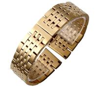 LMINGZE Watch Strap Metal Replacement 18mm 20mm 22mm Strap Stainless Steel Band Quick Disassembly Universal(Gold,22mm)