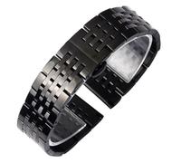 LMINGZE Watch Strap Metal Replacement 18mm 20mm 22mm Strap Stainless Steel Band Quick Disassembly Universal(Black,24mm)