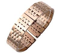 LMINGZE Watch Strap Metal Replacement 18mm 20mm 22mm Strap Stainless Steel Band Quick Disassembly Universal(Rose Gold,19mm)