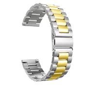 LMINGZE Watch Strap Solid Stainless Steel Band 20mm 22mm Metal Replacement Strap Quick Disassembly Universal(Sliver Gold,22mm)