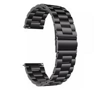 LMINGZE Watch Strap Solid Stainless Steel Band 20mm 22mm Metal Replacement Strap Quick Disassembly Universal(Black,22mm)