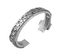 LMINGZE Women's Stainless Steel Watch Band 10mm 12mm 14mm Small Size Universal Replacement Watch Strap Rose Gold Bracelet(Silver,14mm)