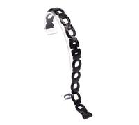 LMINGZE Women's Stainless Steel Watch Strap 10mm 12mm 14mm Metal Watchband Universal Replacement Bracelet(Black,14mm)