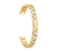 LMINGZE Women's Stainless Steel Watch Strap 12mm 14mm Universal Strap Metal Replacement Wristwatch Band Accessories(Gold,14mm)