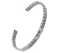 LMINGZE Women's Watch Straps 6mm 8mm 10mm 12mm Metal Bracelet Small Size Universal Stainless Steel Watch Band(Silver,8mm)