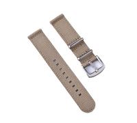 LMINGZE Woven Canvas Watch Band 18mm 20mm 22mm Quick Release Replacement Bracelet Men Women Universal Sport Strap(Khaki,18mm)