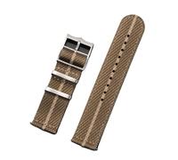 LMINGZE Woven Canvas Watch Band 20mm 22mm Quick Release Replacement Bracelet Men Women Universal Sport Strap(Yellow Beige,20mm)