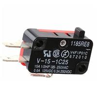 Lmit Switch 1PCS V-15-1C25 15A Micro Limit Switch Push Button SPDT Momentary Snap Action Inching Switch, Travel Switch Switches