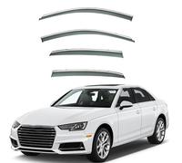 LMJCH Car Rain Deflectors,Deflector Shield,Window Visor Guard Rain Strip,for Audi A4L Sedan MK5-B9 2017+ Durable Wind Deflectors External Accessories