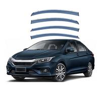 LMJCH Car Rain Deflectors,Deflector Shield,Window Visor Guard Rain Strip,for City Sedan MK6/GM6 2015-2019 Durable Wind Deflectors External Accessories
