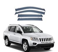 LMJCH Car Rain Deflectors,Deflector Shield,Window Visor Guard Rain Strip,for Jeep Compass MK1-MK49 2007-2016 Durable Wind Deflectors External Accessories