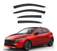 LMJCH Car Rain Deflectors,Deflector Shield,Window Visor Guard Rain Strip,for Mazda 2 Hatchback MK3/DJ/DL 2015+ Durable Wind Deflectors External Accessories