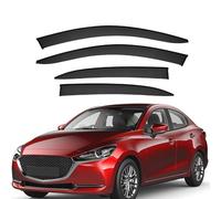 LMJCH Car Rain Deflectors,Deflector Shield,Window Visor Guard Rain Strip,for Mazda 2 Sedan MK3/DJ/DL 2015+ Durable Wind Deflectors External Accessories