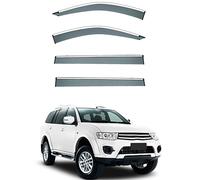 LMJCH Car Rain Deflectors,Deflector Shield,Window Visor Guard Rain Strip,for Mitsubishi Challenger MK2-KG-KH-PB 2009-2015 Durable Wind Deflectors External Accessories