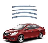 LMJCH Car Rain Deflectors,Deflector Shield,Window Visor Guard Rain Strip,for Nissan Versa Sedan MK2-N17 2012-2019 Durable Wind Deflectors External Accessories