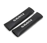 LMJCH Car Seat Belt Cushions,Seat Belt Shoulder Pads,Comfort And Style Seat Belt Protectors,for Nissan Navara Shoulder Protection Pads,B-White