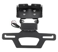LMJNASD For CFMOTO 675 For SR-R SS SR NK Motorbike License Plate Bracket Foldable Holder Rear Turn Signal Tail Tidy Fender Eliminator Motorcycle Turn Signals Light(Item B)