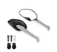 LMJNASD For Ducati For Diavel 14 For Monster 821 1200 1200S 797 Motorcycle Left Right Mirror Rear View Rearview Side Mirrors Motorcycle Mirrors Set(Silver)