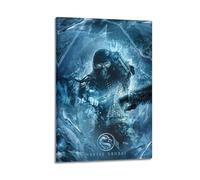LMJUSNEFNC Mortal Kombat 2021 Sub Zero Poster Poster Decorative Painting Canvas Wall Posters And Art Picture Print Modern Family Bedroom Decor Posters 12x18inch(30x45cm)