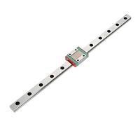 LML12B Miniature Linear Rail Guide, 12mm Width Slide Block, 4 - Point Contact Design for Precision Movement, Bearing Steel Linear Motion Rail with Lubrication System, for Automatic (300mm)