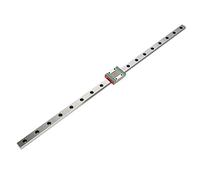 LML12B Miniature Linear Rail Guide, 12mm Width Slide Block, 4 - Point Contact Design, Precision Linear Motion Rail with Ball Retainer, for Automatic and Measuring Equipment (450mm)