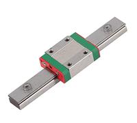 LML12B Miniature Linear Rail Guide, 12mm Width Slide Block, 4 - Point Contact Design with Ball Retainer, Precision Linear Motion Rail for Small Equipment and Automatic Machines (100mm)