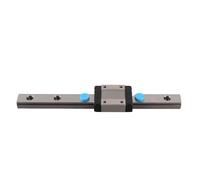 LML12B Miniature Linear Rail Guide 12mm Width Slide Block, Linear Motion Rail for Precision Automation Equipment, Compact 4 - Point Contact Ball Bearing Rail with Side Oil Inlet (150mm)