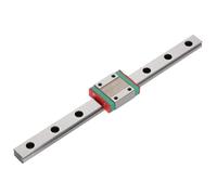 LML12B Miniature Linear Rail Guide 12mm Width Slide Block, Linear Motion Rail for Precision Automation Equipment, Compact 4 - Point Contact Ball Bearing Rail with Side Oil Inlet (200mm)