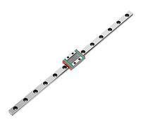LML9B Miniature Linear Guide Rail and Slide Block, 9mm Width Precision Linear Motion Rail, 4 - Point Contact Ball Bearing Rail Carriage for Small Automation Equipment and Measuring (260)