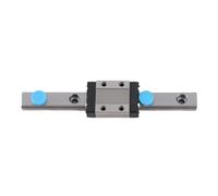 LML9B Miniature Linear Rail Guide Rail 9mm Width Slide Block Compact Lightweight Precision Linear Motion Rail for Small Equipment Automatic Machinery Bearing Steel 40mm to 260mm (100)
