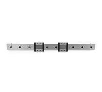 LMLF24B - 400-2R Miniature Linear Guide Rail, 24mm Width Slide Block with 2pcs Sliding Blocks, Precision Linear Motion Rail for Automated Equipment, Made of Premium Bearing Steel