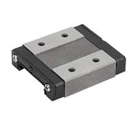 LMLF24B Linear Rail Guide Block, Miniature Linear Sliding Block Bearing, Steel Linear Motion Rail Guide for 24mm Rail, High Smooth Low Friction Slider with Lubrication Port for AUT