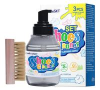 LmliveSKT Sneaker Cleaner Foam Kit - Advanced Shoe Cleaner for Rubber, Canvas & Leather - Stain Remover for Dirt, Grass & Grime - 11.16oz Portable Cleaner for Sneakers, Boots, Suede & Outdoor Shoes