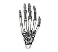 Lmlliang 10PC Alloy Antique Silver Skeleton Hand Charms Pendants for Jewelry Bracelet Necklace DIY Craft Making 42mmx19mmx4mm