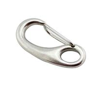 LMLOZZ 10Pcs Egg Shape Spring Snap Hook, 304 Stainless Steel Marine Quick Release Carabiner, Multifunctional Heavy Duty Belt Clip for Hiking Camping Outdoor Use(40mm(10pcs))