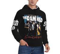 LMLXYZ The English Punk Đam*ned rock band Mens Hoodie Pullover Sweatshirts Long Sleeve Hoody Drawstring Casual Tops with Pockets,Small