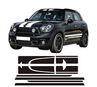 LMLZNP John Cooper Works Decal Sticker Stripe, For MINI Countryman R60, Black, PVC, Sporty, Car Decal Sticker